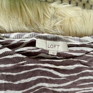 LOFT Zebra Sweater